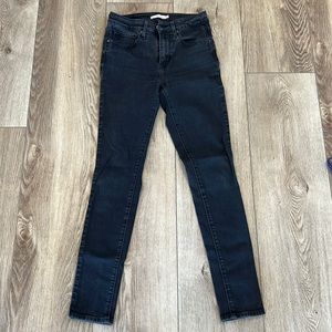 Levi’s 721 High Rise Skinny faded black size 27